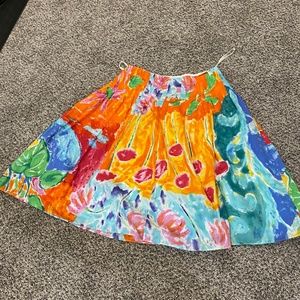 Colorful Ralph Lauren Cotton Floral Skirt